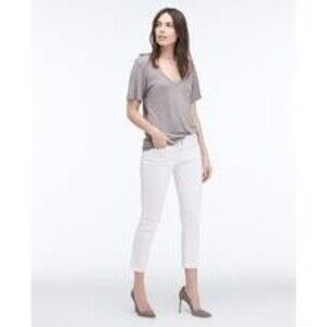 AG Adriano Goldschmied Stilt Cigarette roll up jeans in white